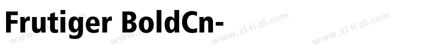 Frutiger BoldCn字体转换